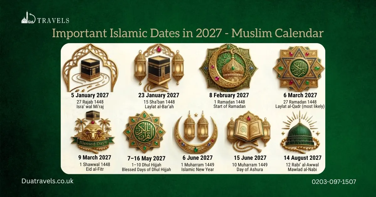 Important Islamic Dates in 2027