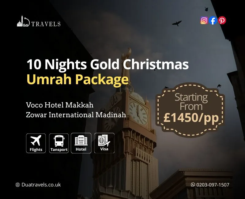 10 Nights Gold Christmas Umrah Package